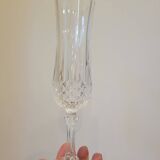 9 crystal champagne flutes from Arques model Longchamp