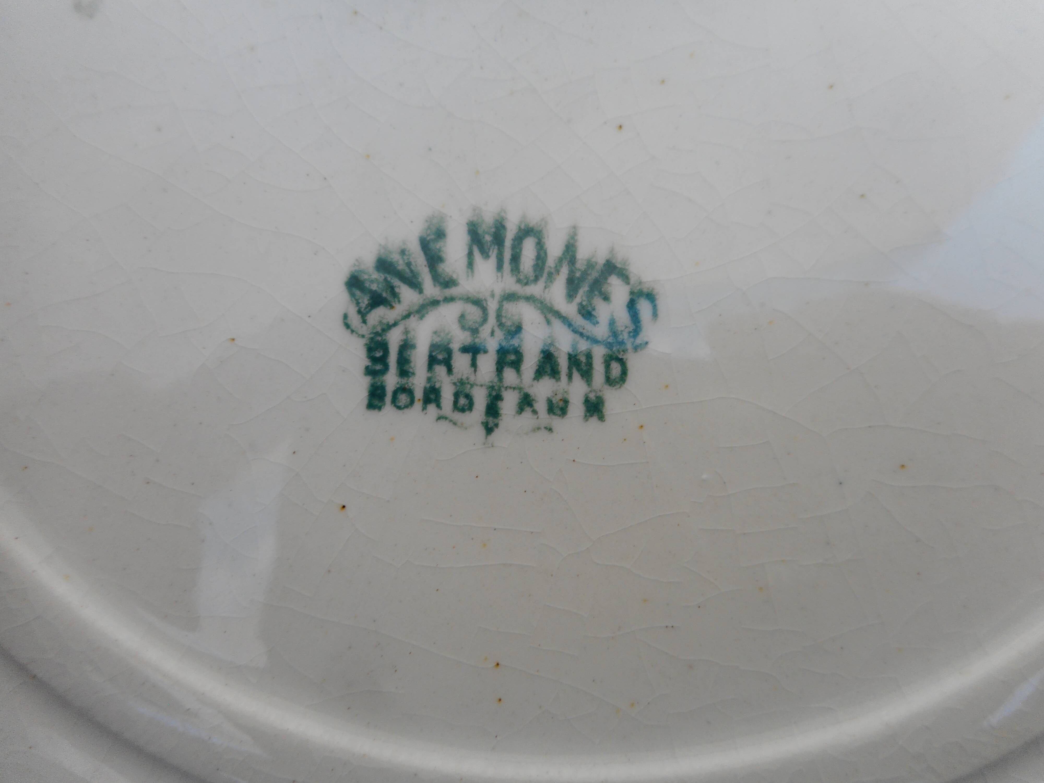 Six earthenware plates