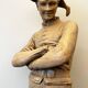 Charles René de Saint-Marceaux 'Harlequin' terracotta sculpture, 19th century