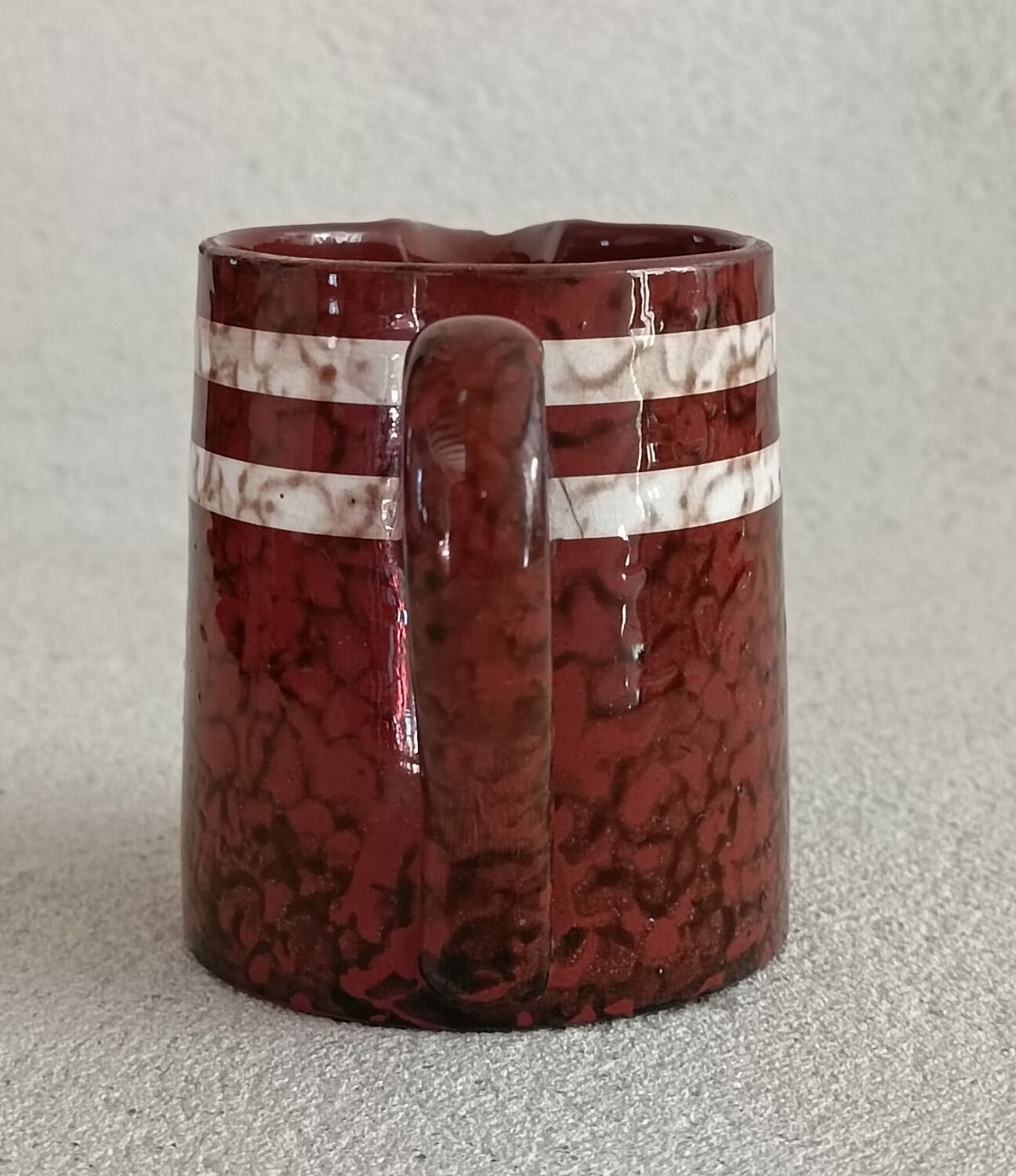 Set of 5 cups and 1 milk jug Mary Sarreguemines