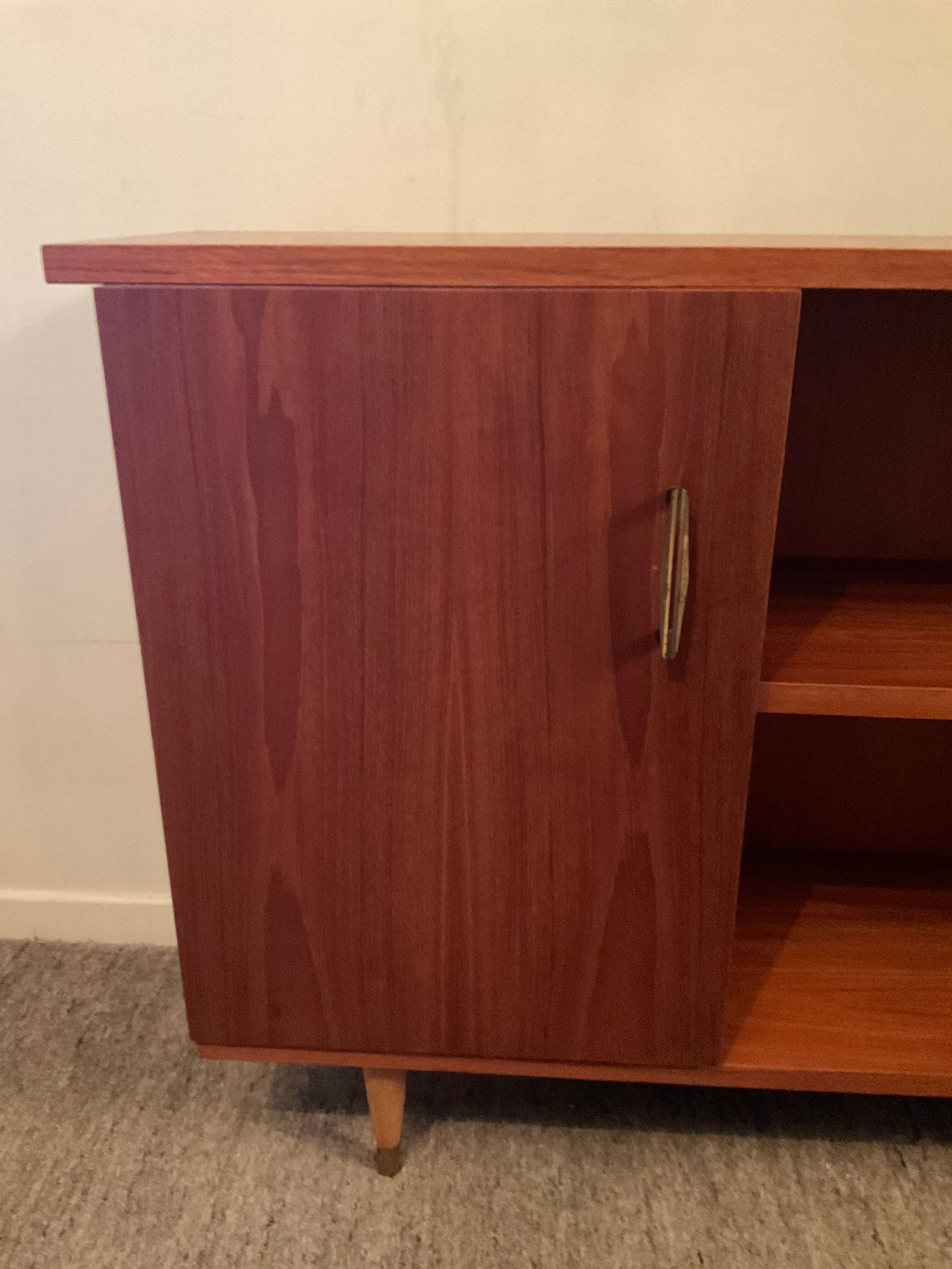 Scandinavian teak bookcase 60s