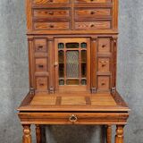 Napoleon III period tiered happiness of the day desk in pine circa 1880
