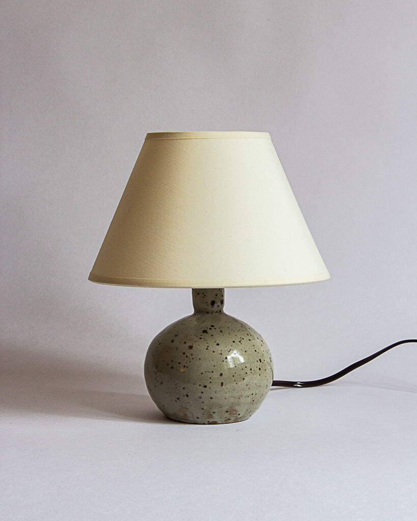 Pied de lampe en grès pyrité années 60