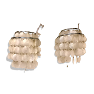 Paire d’appliques nacre