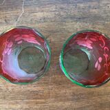 Duo of enameled glasses