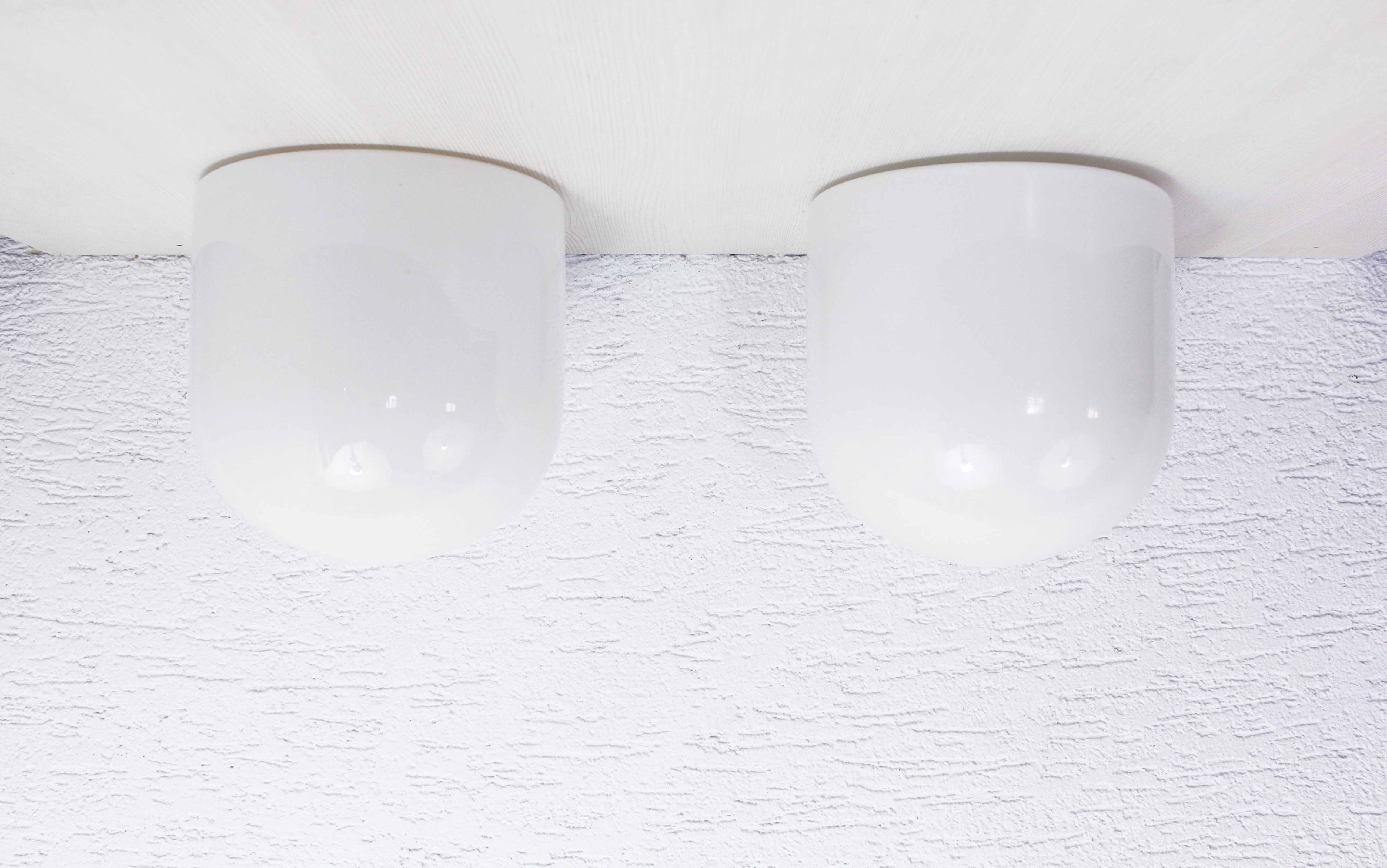 Pair of ceiling lamps Hamolite 1930