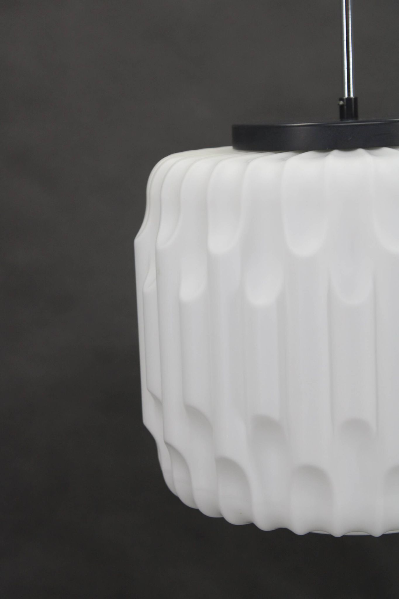 1970s Glass Pendant Light, Czechoslovakia