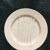 Set of six plates asparagus pale pink color porcelain dimension: D-25cm-
