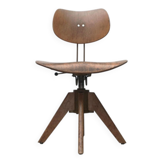 Mid-Century swivel armchair SE 40 German design by Egon Eiermann for Wilde + Spieth, 1950s.