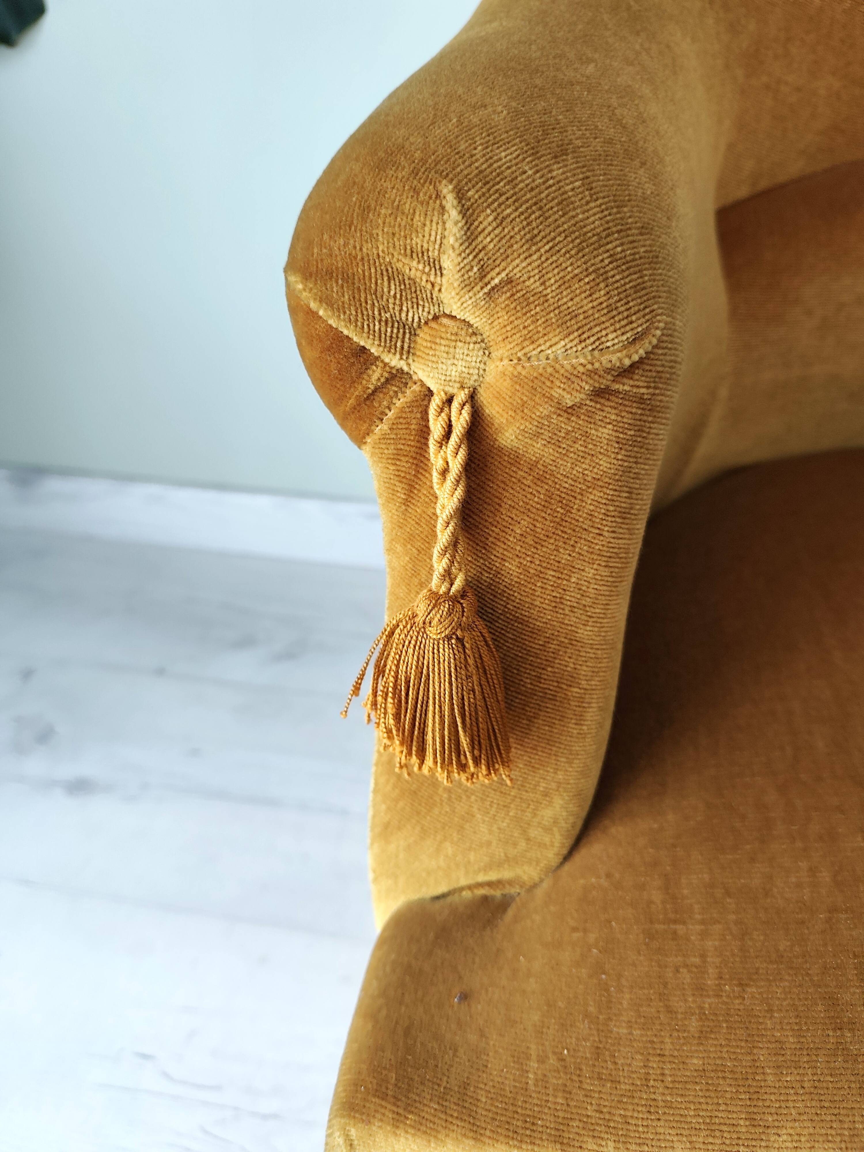 Vintage ochre armchair