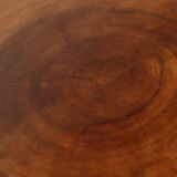 Vintage brutalist solid wood coffee table, 1960s