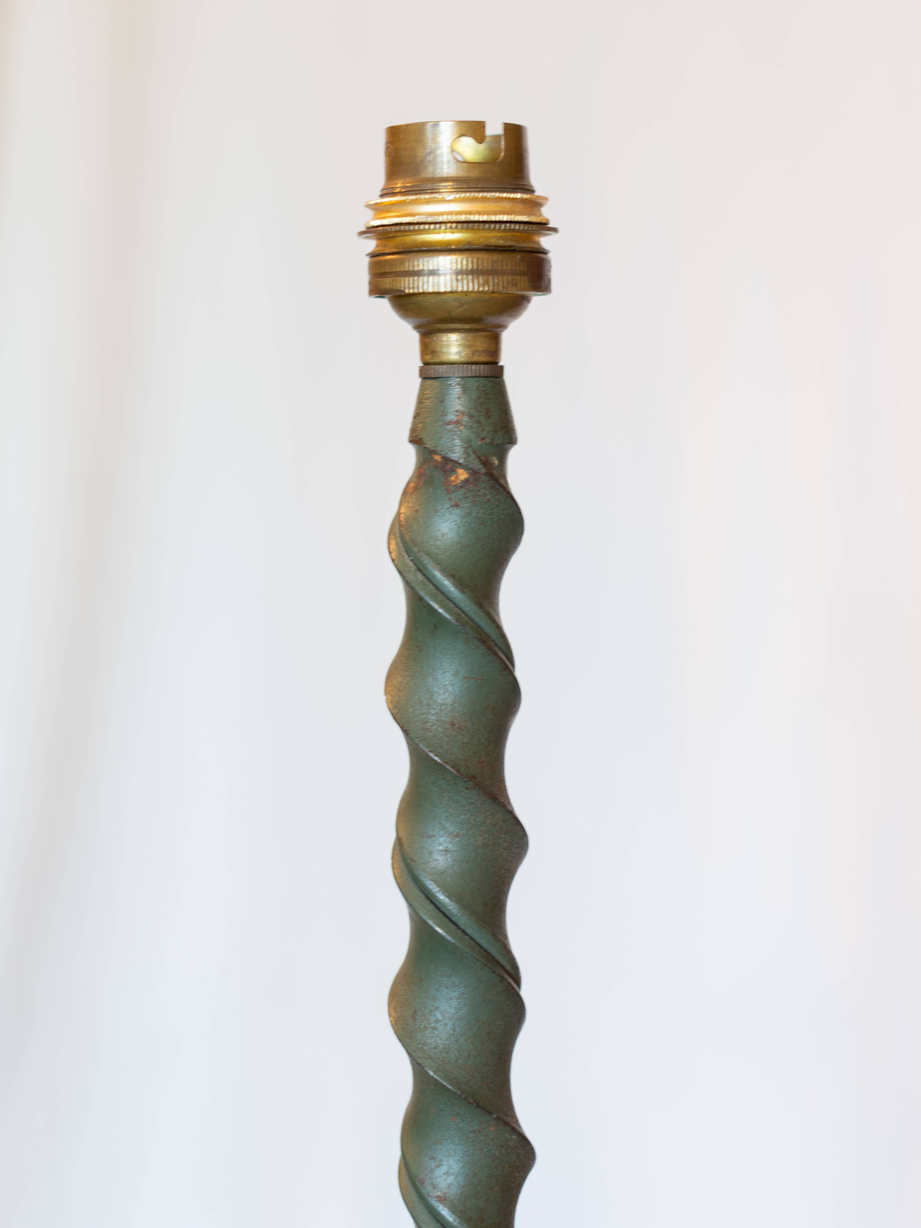 Wrought iron floor lamp, 1950s