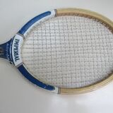 Vintage wooden tennis racket imperial