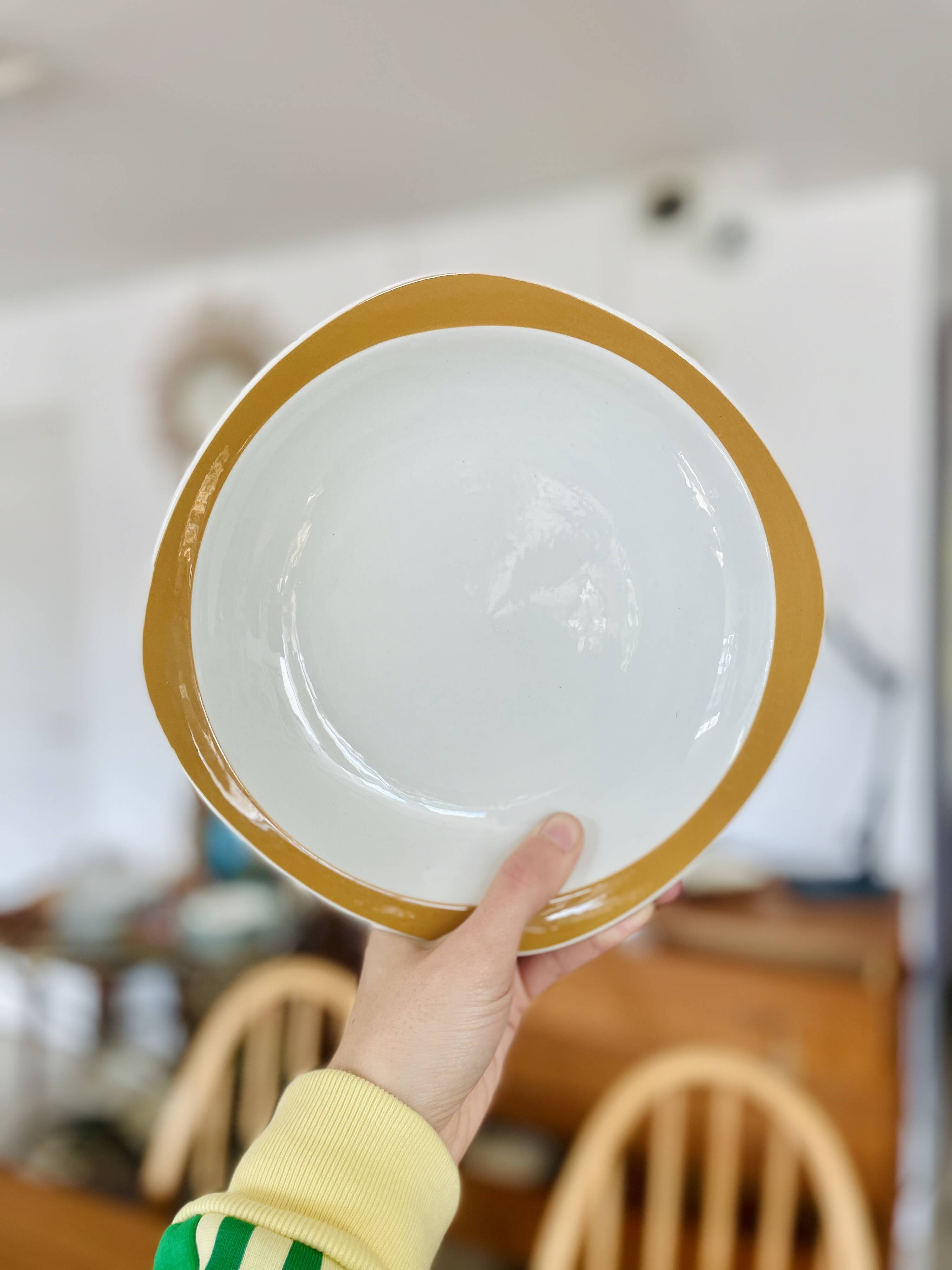 6 vintage deep plates Sarreguemines Pyroblan