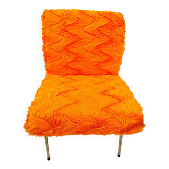 Vintage pelfran “kiss” zigzag fireside chair