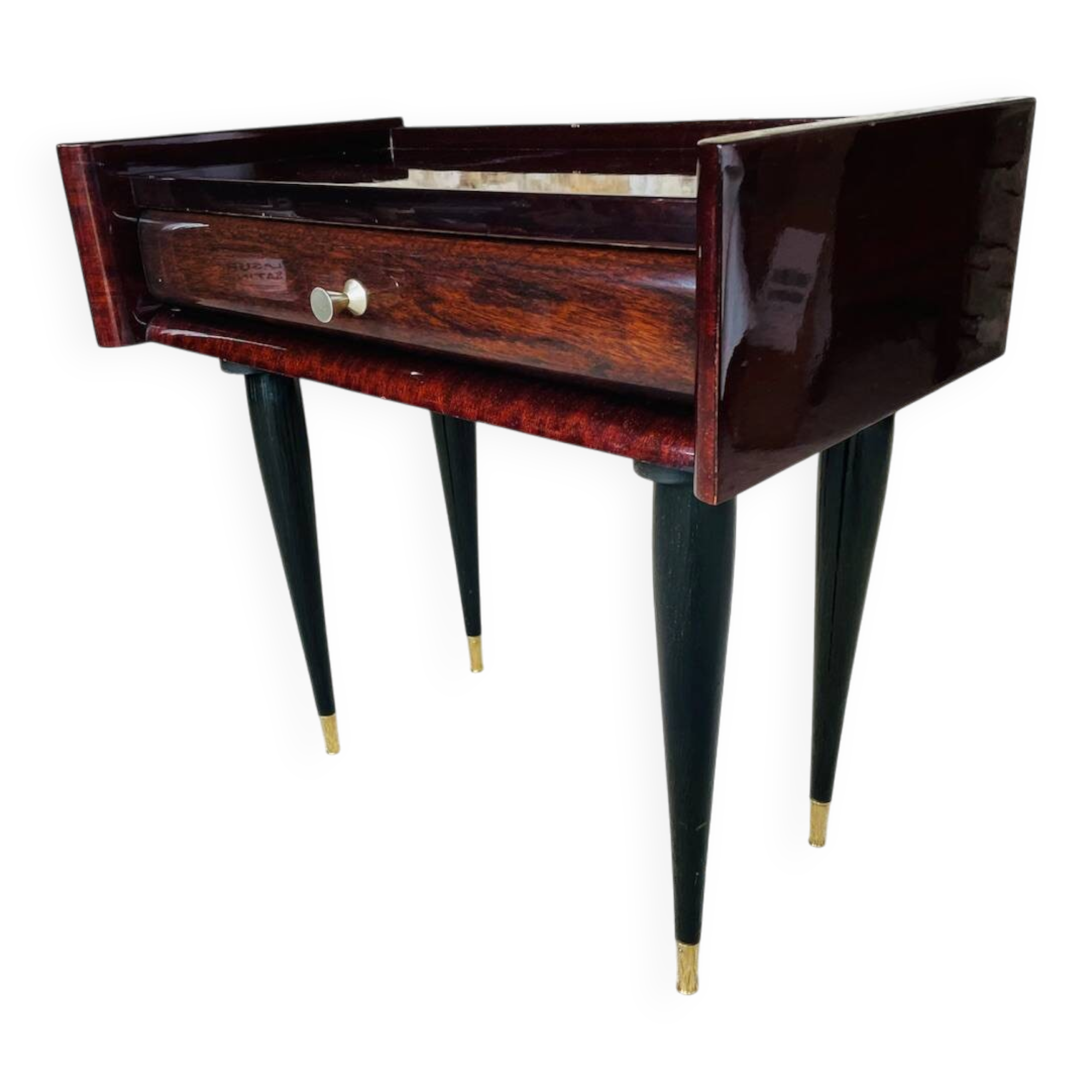 Vintage rosewood bedside table by NF, circa 1960s