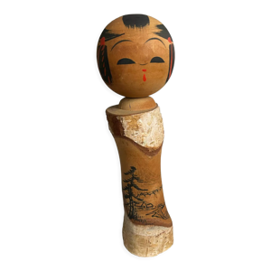 Kokeshi bois peinte main
