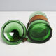 Vintage green glass bathroom container