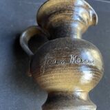 Terracotta pitcher signed Jean Marais - Vallauris