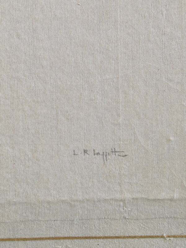La Roche Laffitte (Born in 1943) - Watercolour drawing on silk - Tulip