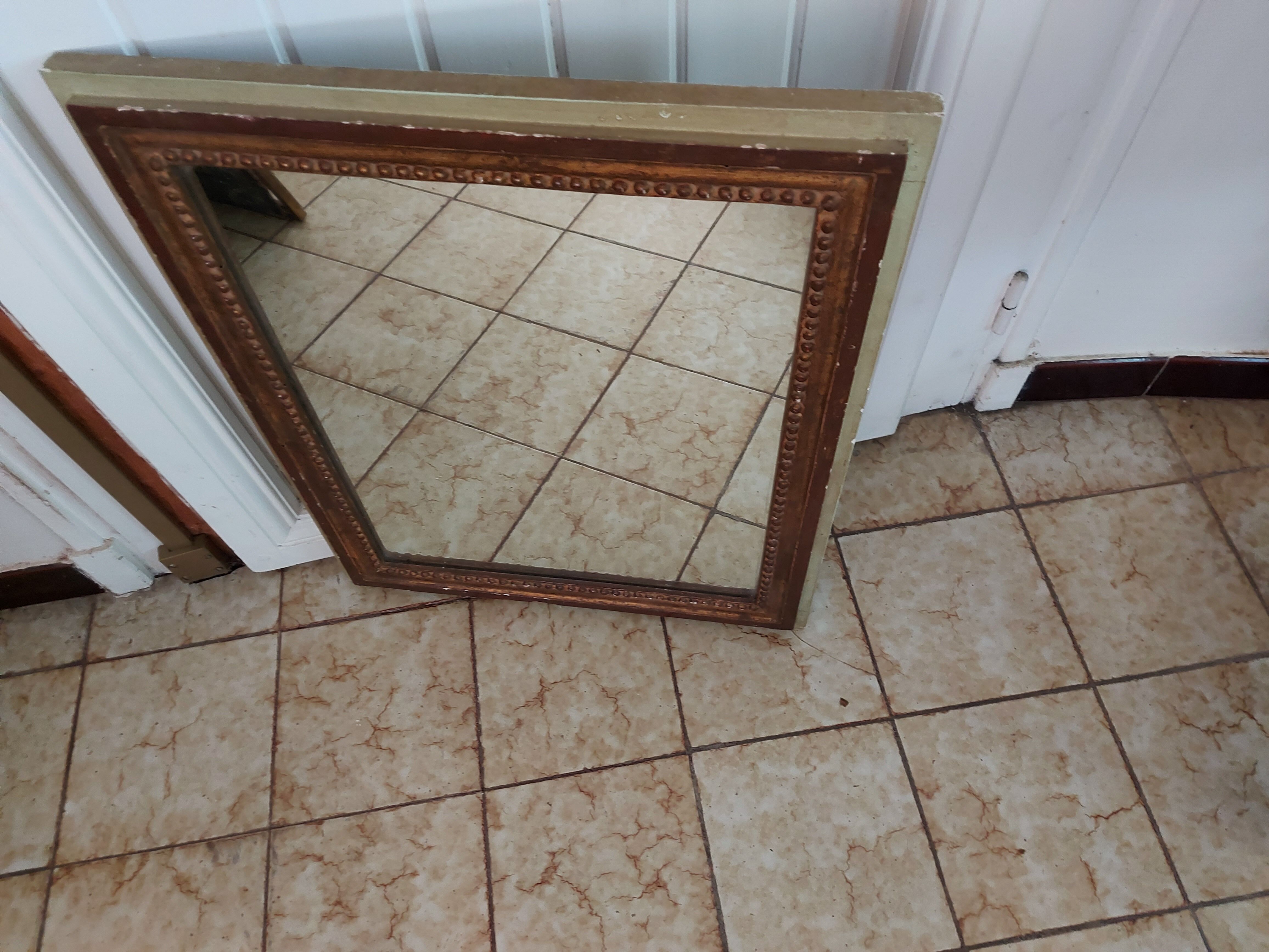 Louis XVI-style wooden mirror  50x60cm