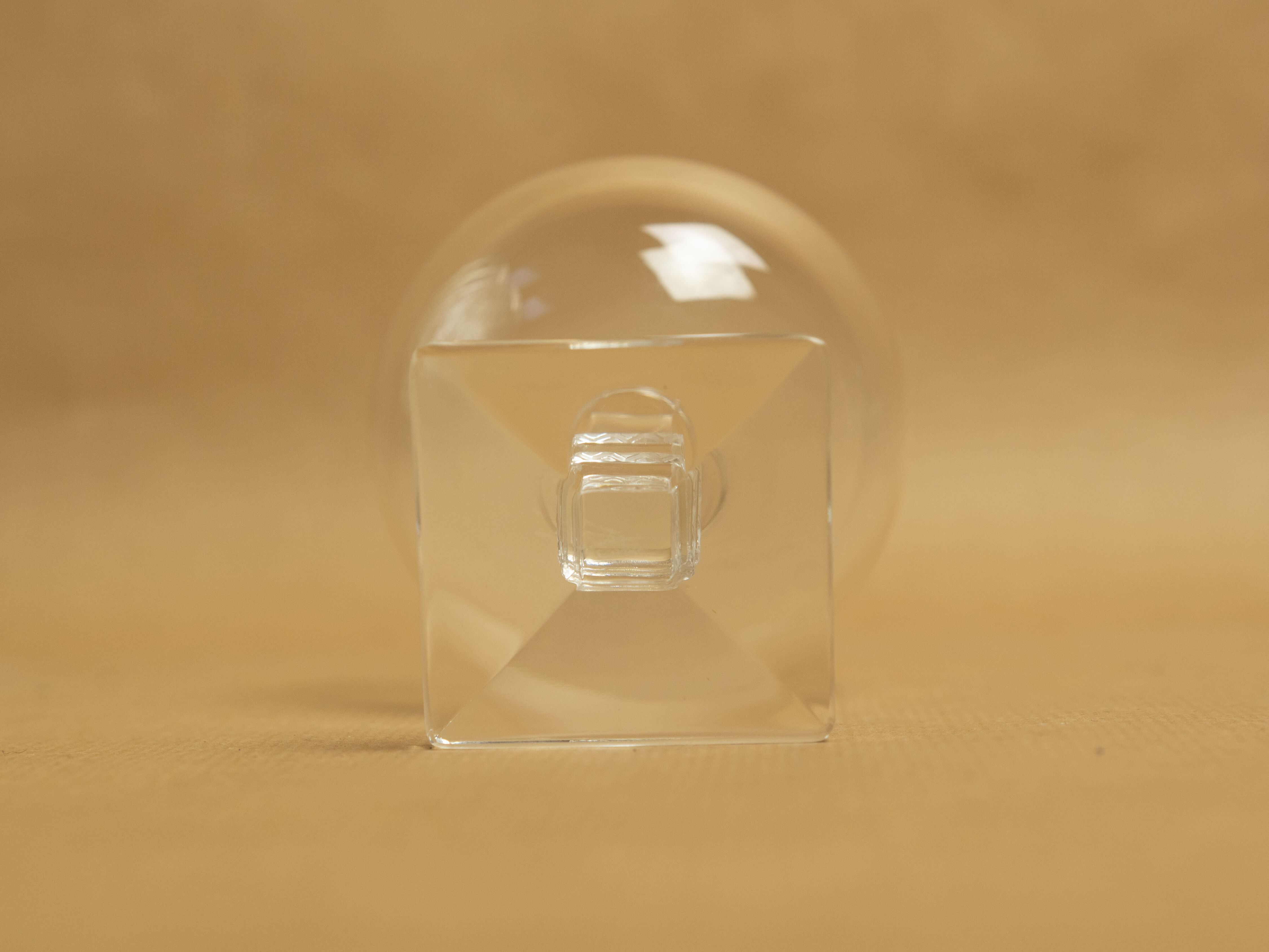 Lot 4 glasses with crystal foot Lalique Argos art deco 1930