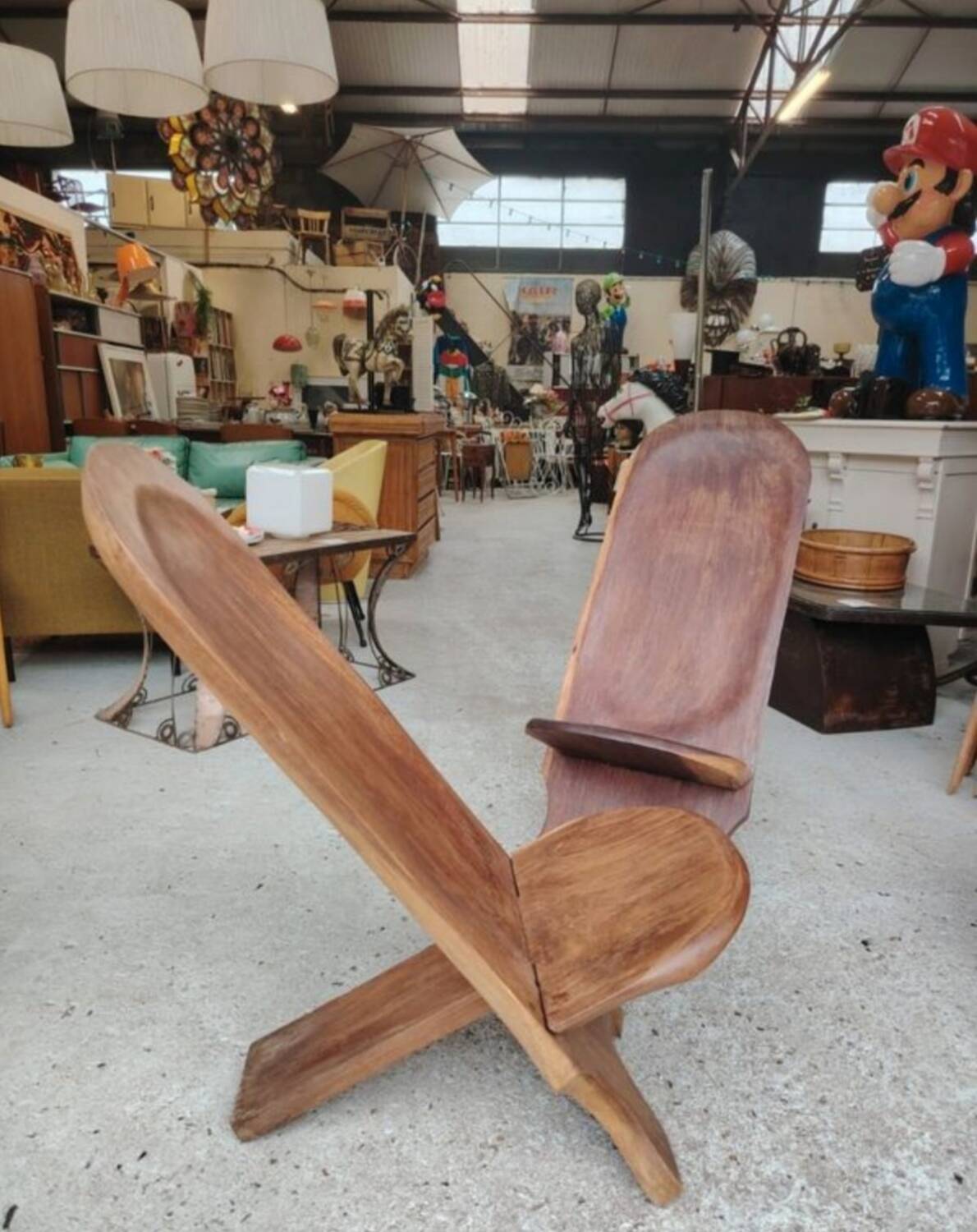 Paire de chaise à palabre africaine