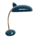 Adjustable table lamp — Duck blue and gold metal — 1960s