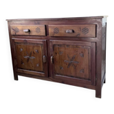 Meuble de rangement confiturier art populaire savoyard 1950