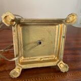 Column lamp in gilded bronze and marble 36cm