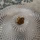 Vintage ceiling light Glashütte Limburg Bronze Hollywood Regency Mid Century