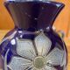Lot deux petits vases gres d'alsace betschdorf schmitter décor floral