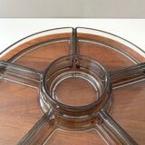 Digsmed Teak Tray Lazy Susan, Mid Century Cabaret, Tray Set, Turntable, Danish Design, 60's