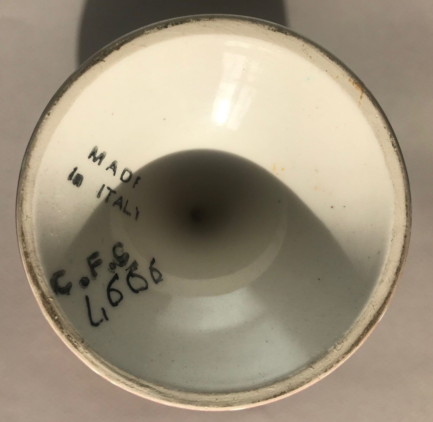 Vintage Italian ceramic lidded vase