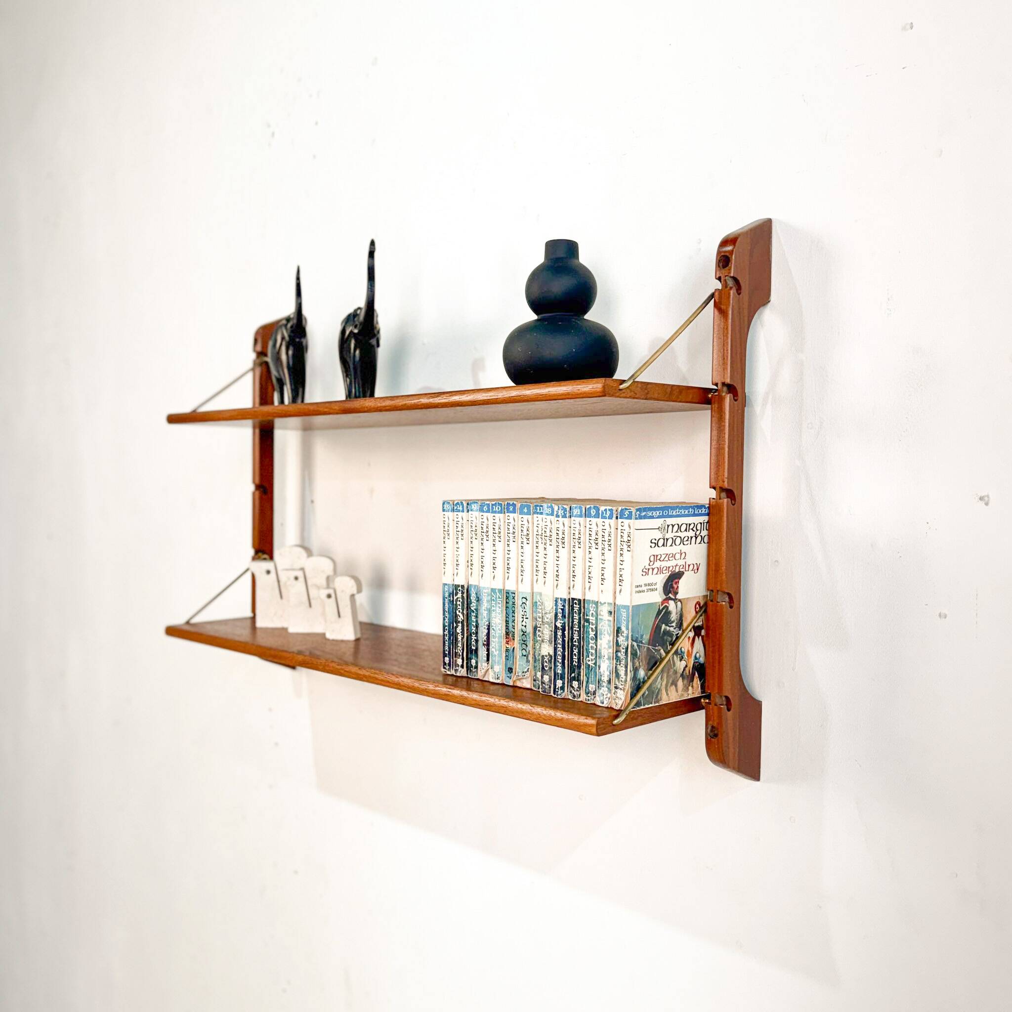 Scandinavian Ergo shelving unit set of 2 by John Texmon, 1960s