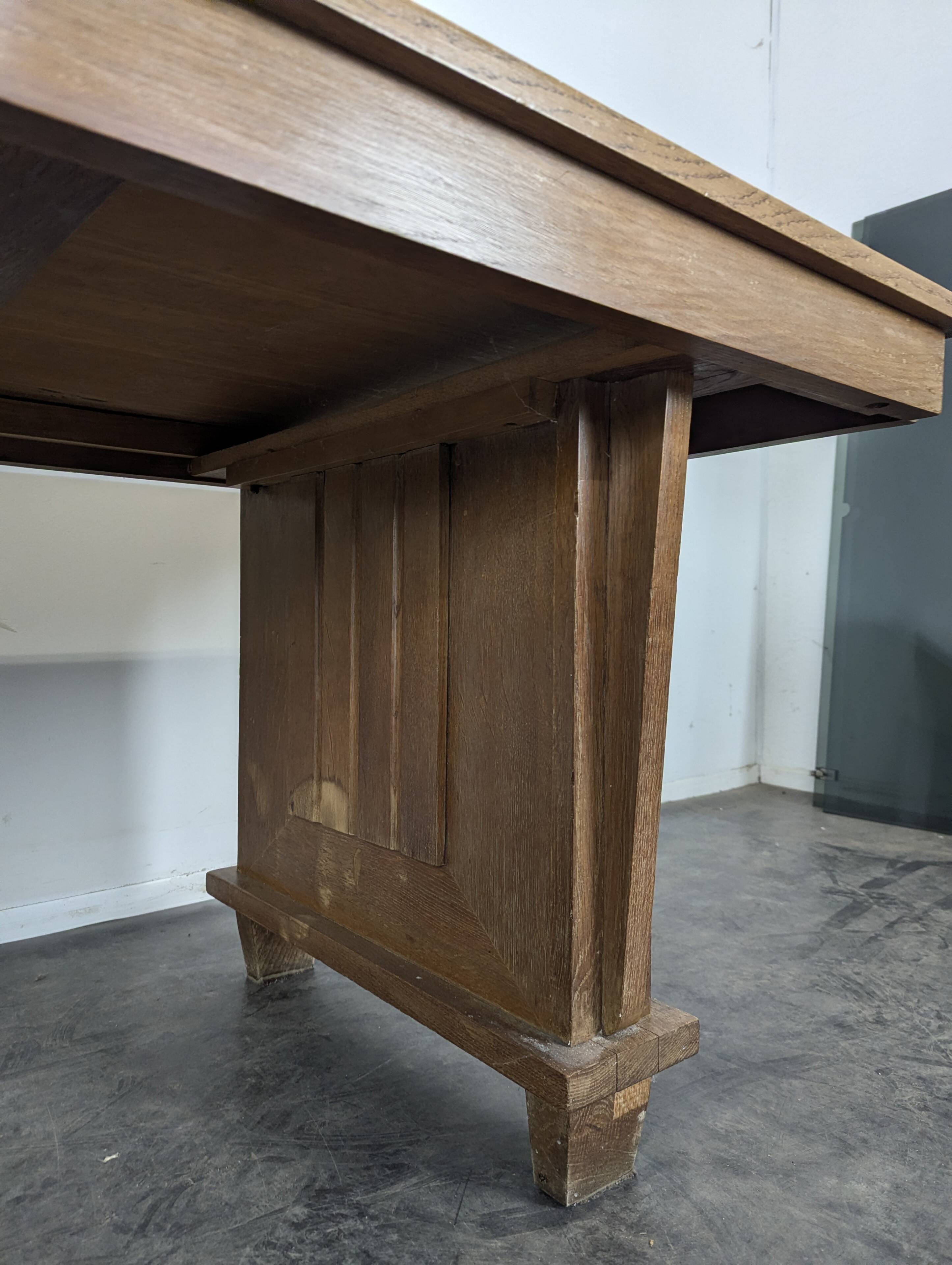 Oak desk in Art Deco style.