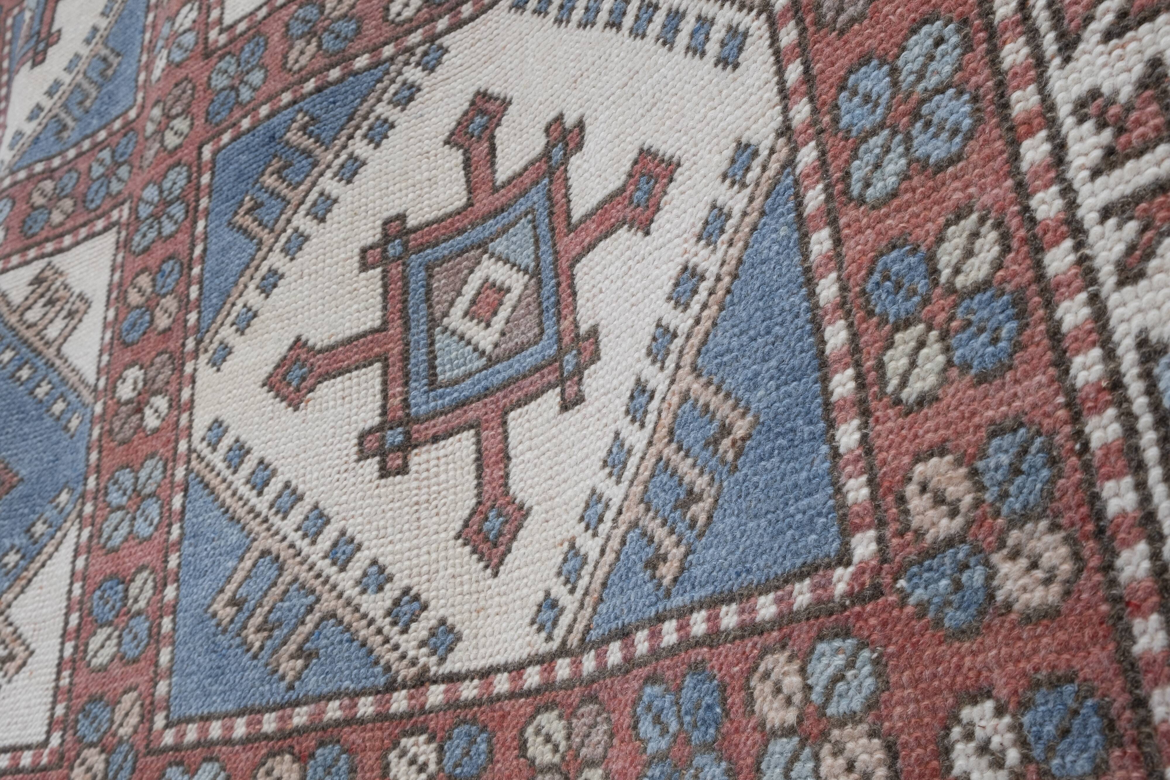 Handknotted wool turkish oushak rug 4'10" x 6'12"