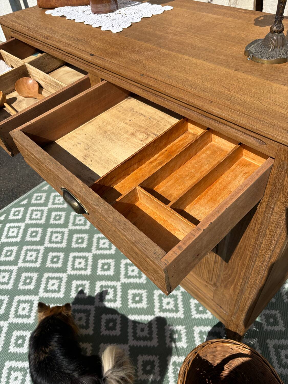 Art Deco oak sideboard