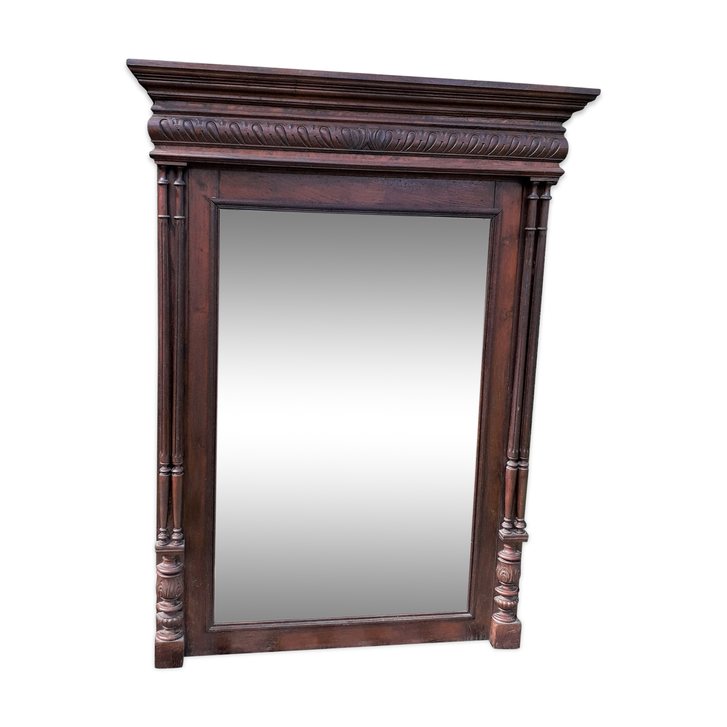 140 x 104cm wooden mirror