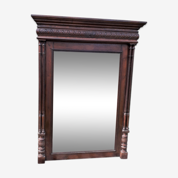 140 x 104cm wooden mirror