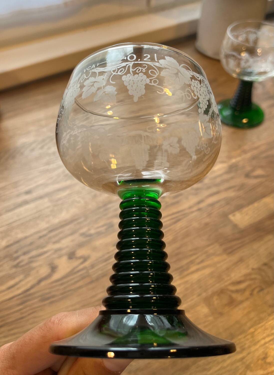 Vintage wine glasses