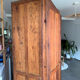 Antique pine wardrobe - Parisian vintage style
