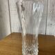 Chiseled crystal vase