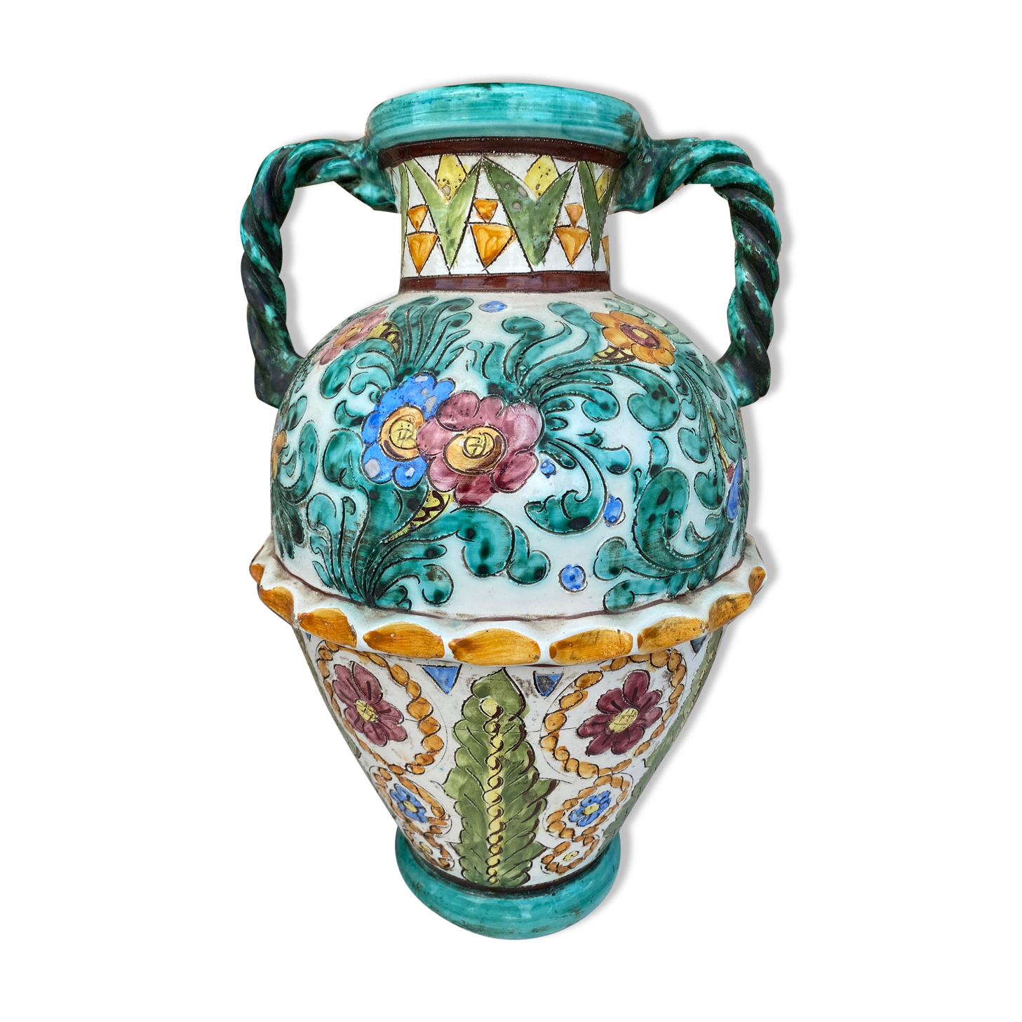 Vintage ceramic vase Monaco Cerart 1960