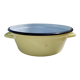 Yellow enamelled sheet metal basin 50/60s