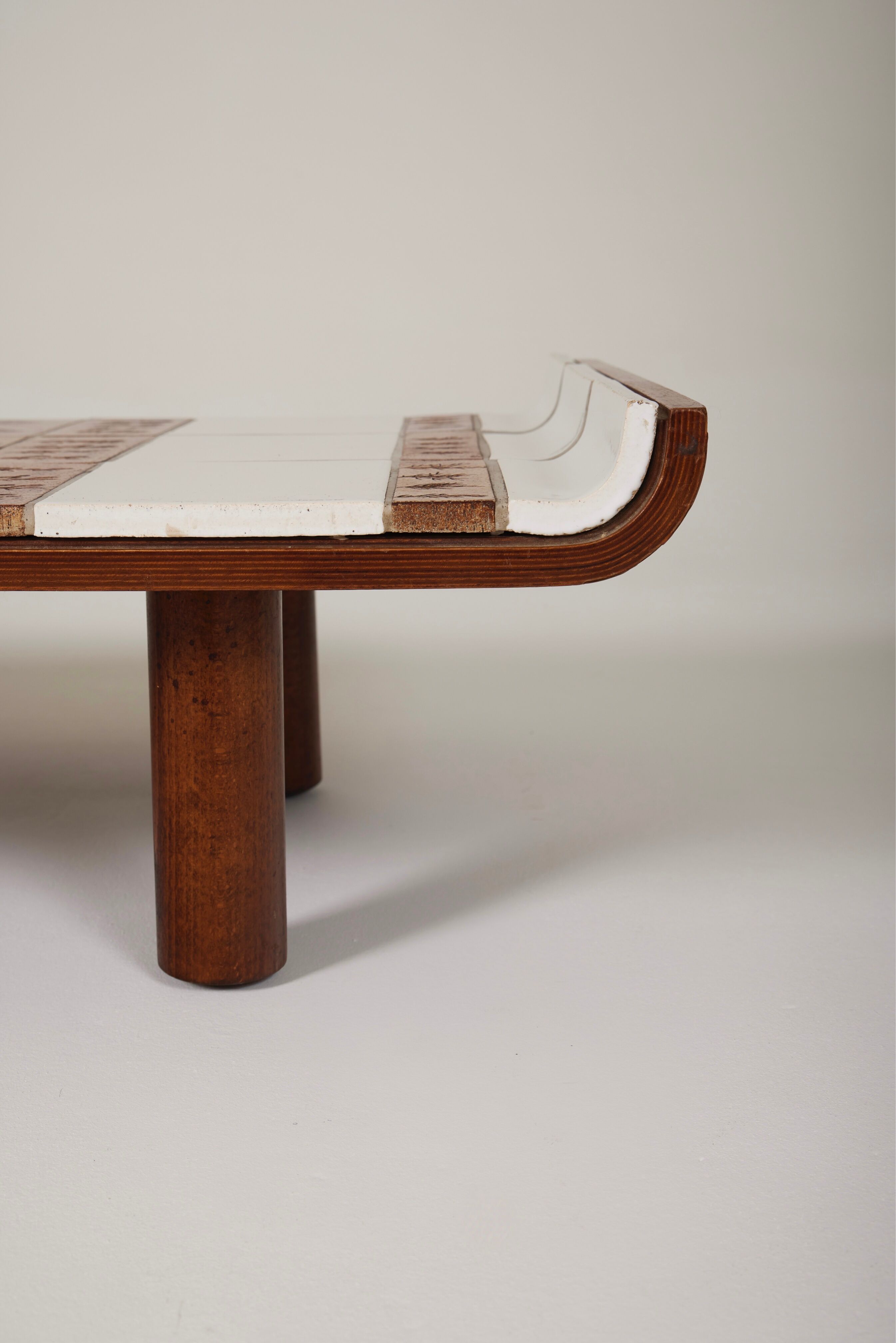 Coffee table Pagoda Roger Capron, 1960s