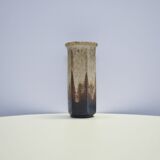 Vintage hexagonal brown vase