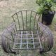 Wrought iron armchair