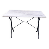 Cast iron and marble bistro table