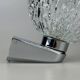 60s 70s wall lamp ball lamp metal chrome & glass space age design